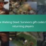 The Walking Dead: Survivors gift codes for returning players