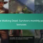 The Walking Dead: Survivors monthly pass bonuses
