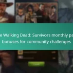 The Walking Dead: Survivors monthly pass bonuses for community challenges