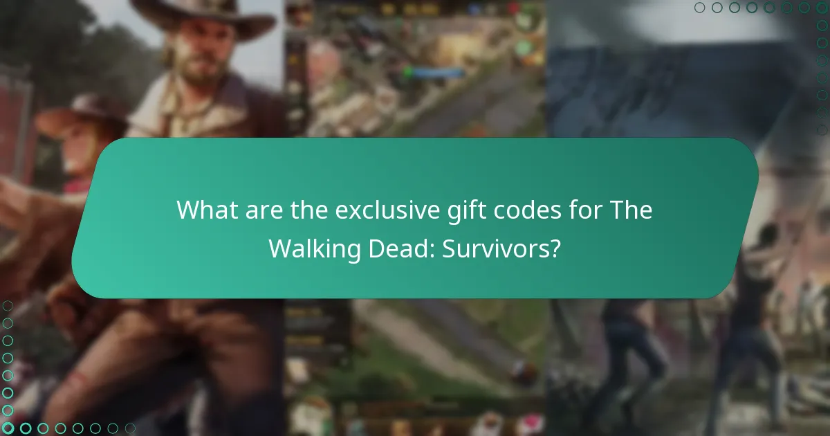 What are the benefits of using gift codes in The Walking Dead: Survivors?
